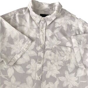 Rails Linen‎ Blend Hawaiian Shirt Men's XXL Carson Garden Sands Floral